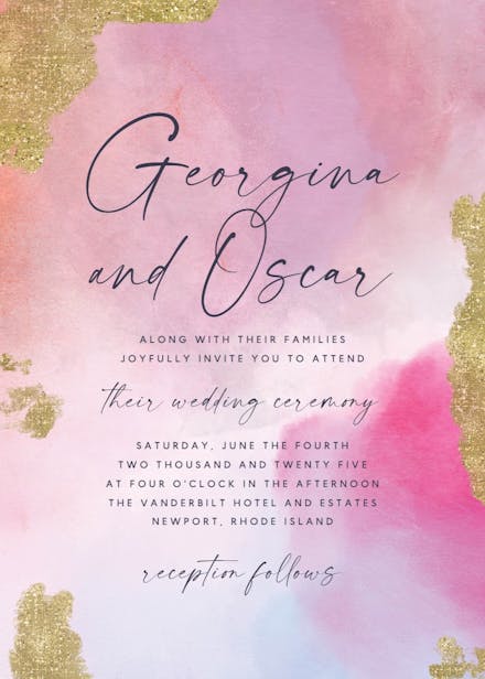 Shades of love - wedding invitation