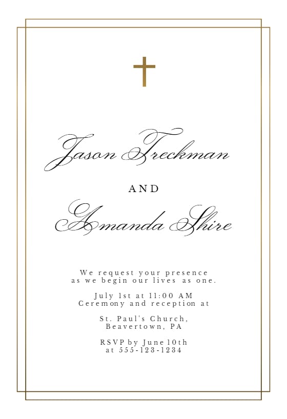 Simple - wedding invitation