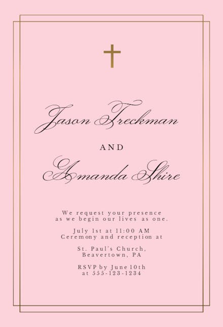 Simple - wedding invitation