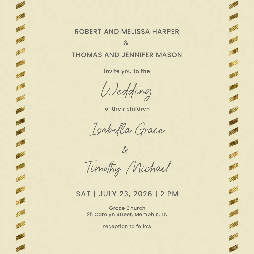 Simply rustic - wedding invitation