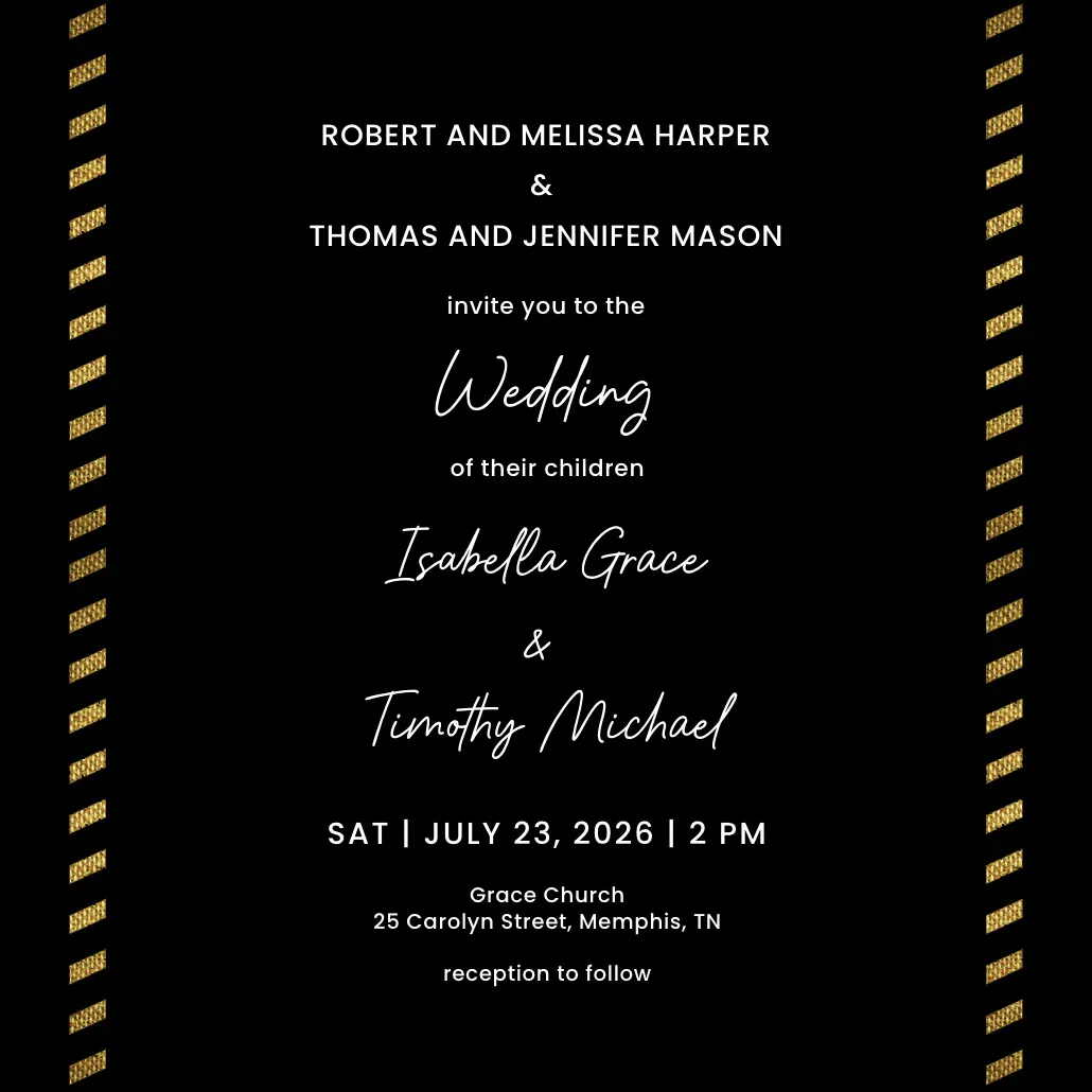 Simply rustic - wedding invitation