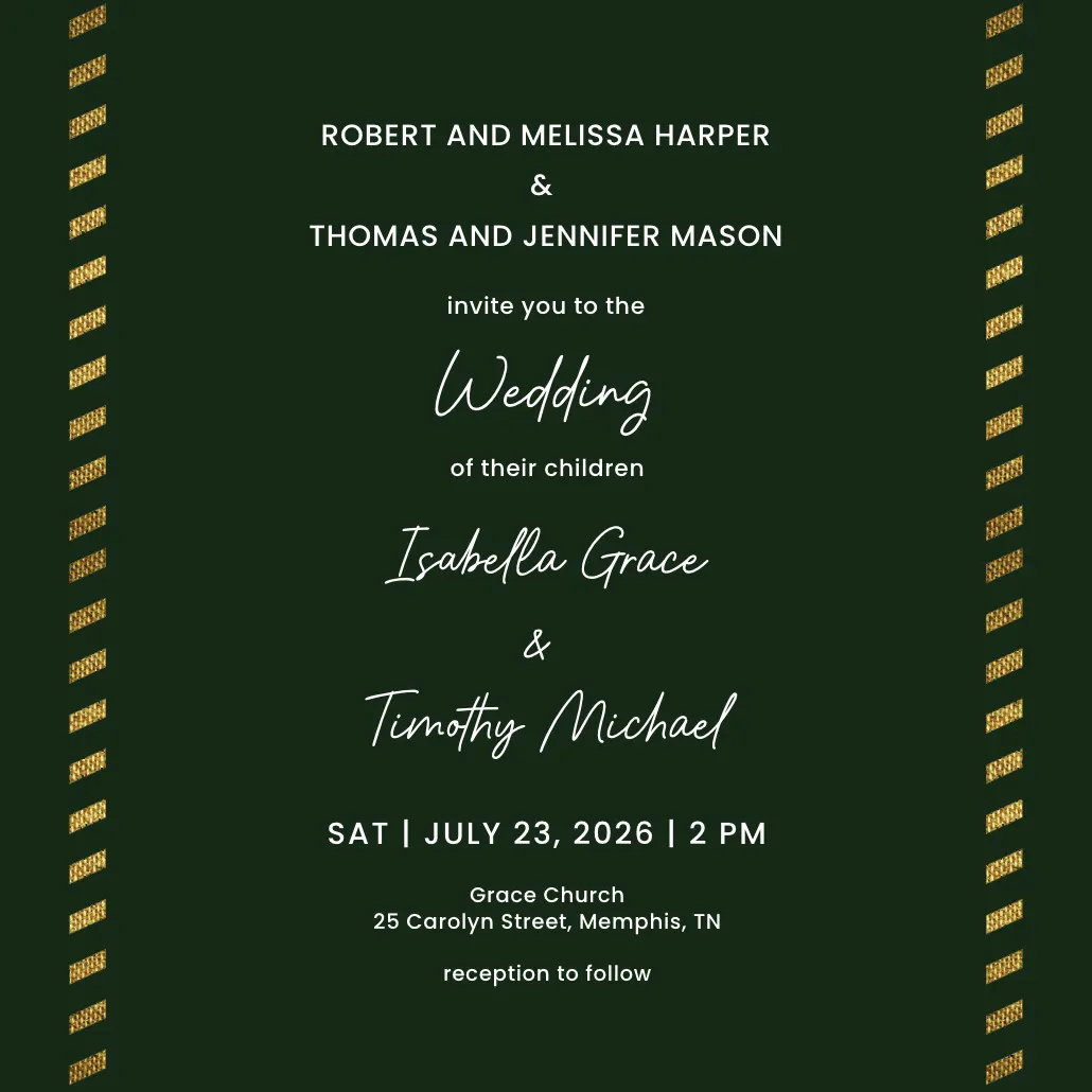 Simply rustic - wedding invitation