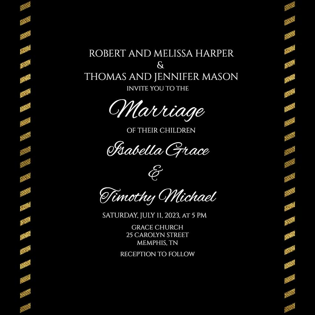 Simply rustic - wedding invitation