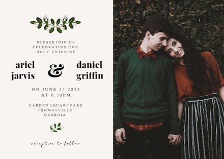 Soft Botanical - Wedding Invitation