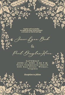 Sprig Sprays - Wedding Invitation
