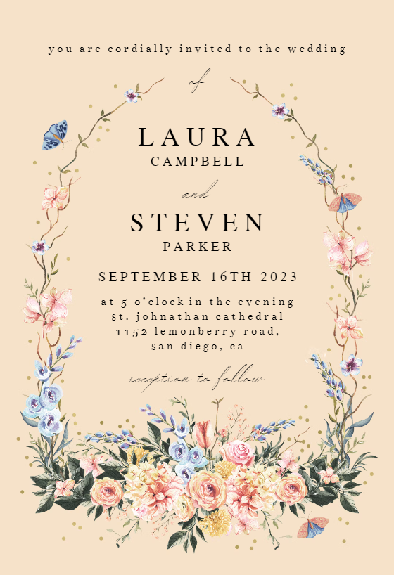 Wedding Invitation Templates (Free) | Greetings Island