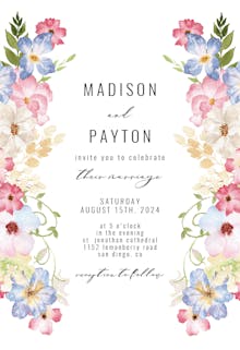 Spring fairy flower - wedding invitation