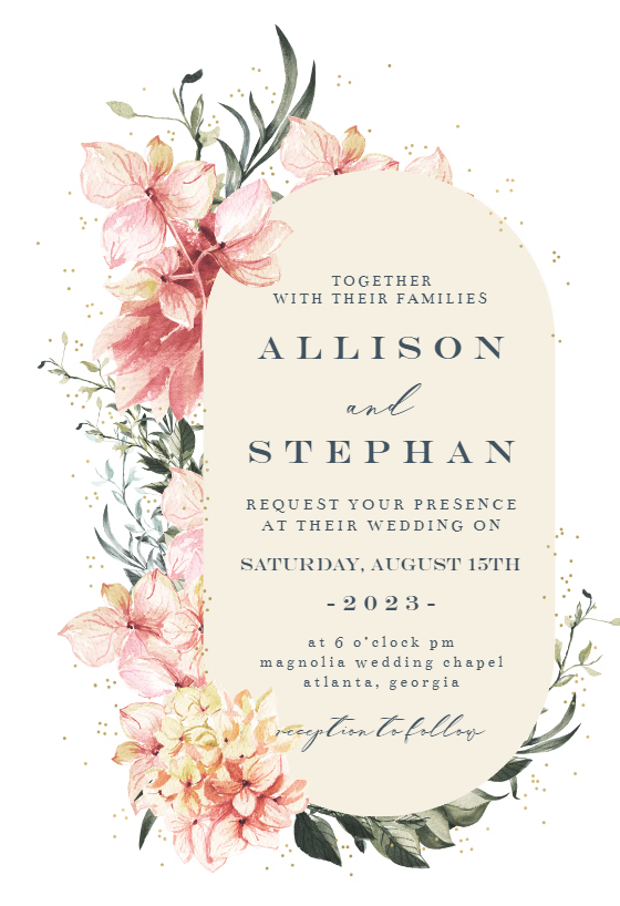 Spring Pastel Flower - Wedding Invitation Template | Greetings Island