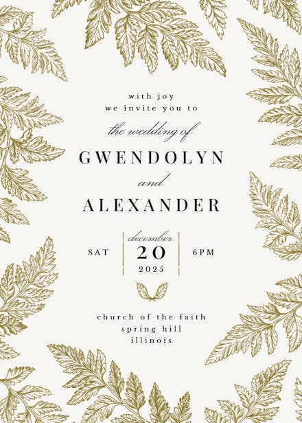 Stunning rustic - wedding invitation
