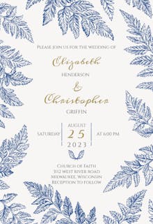 Stunning rustic - wedding invitation