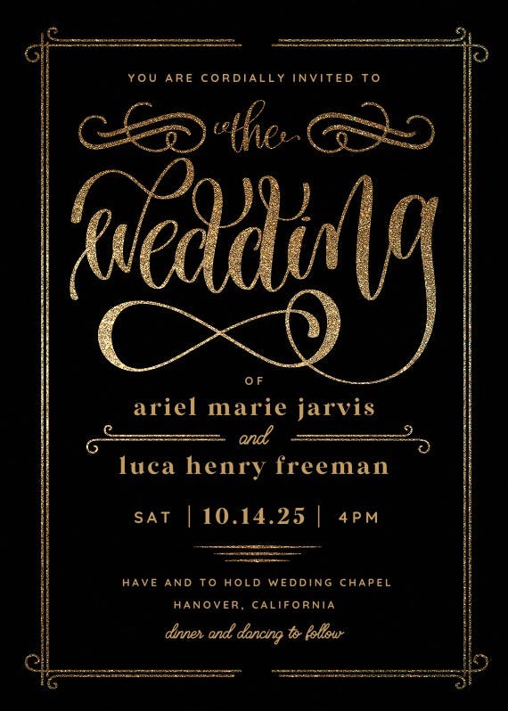The wedding -  invitación de boda