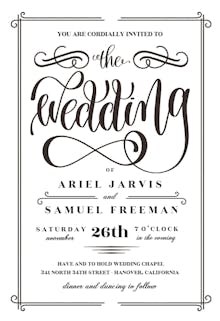 The Wedding - RSVP card Template (Free) | Greetings Island