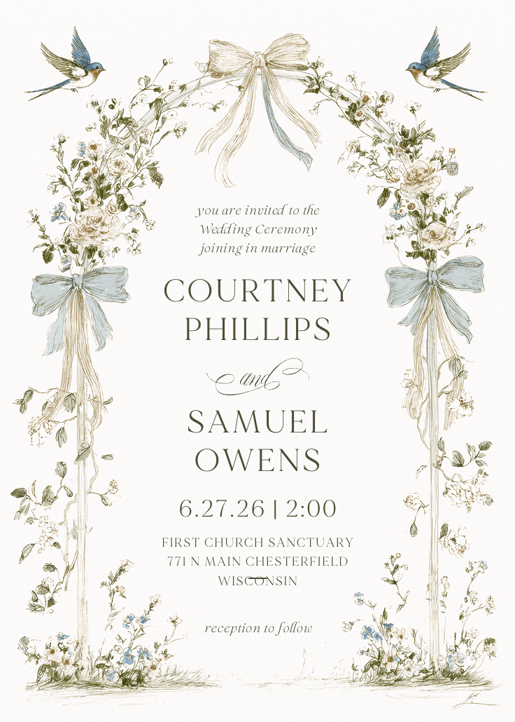 Union time - wedding invitation