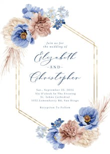Very peri - wedding invitation