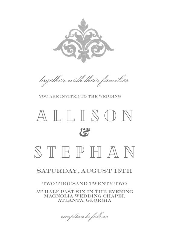 Vintage Embellishments - Wedding Invitation Template (free) | Greetings ...