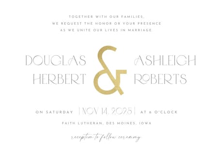 Visionary - wedding invitation