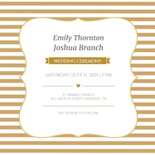 Wedding bands - wedding invitation