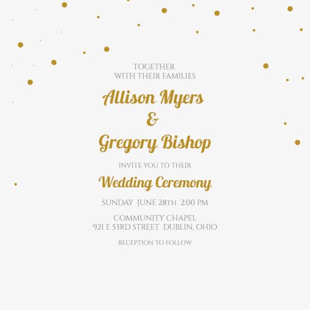 Wedding fonts - wedding invitation