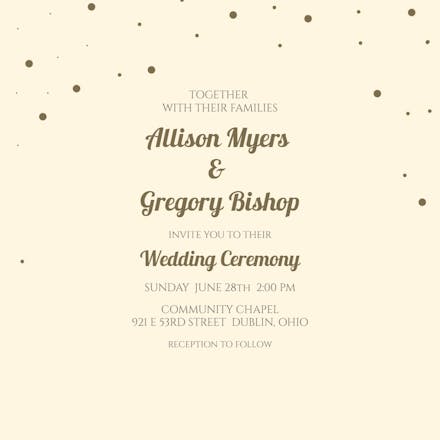 Wedding fonts - wedding invitation