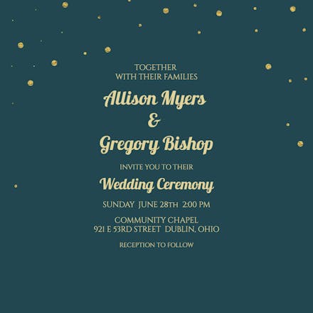 Wedding fonts - wedding invitation