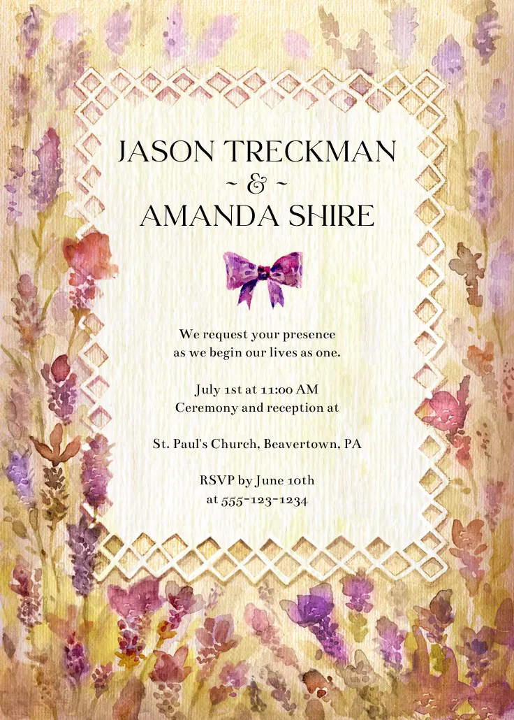 Wedding invitation - wedding invitation