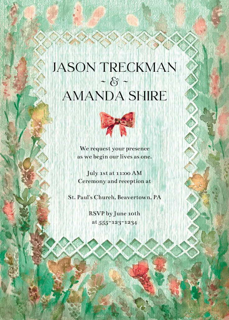 Wedding invitation - wedding invitation
