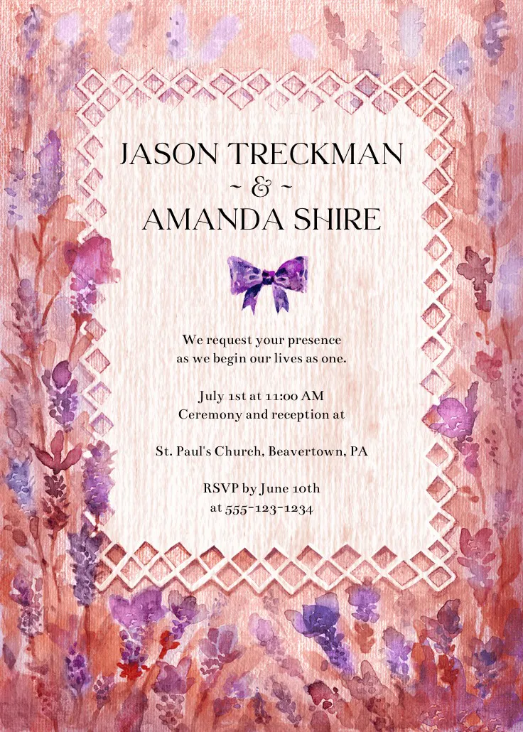 Wedding invitation - wedding invitation