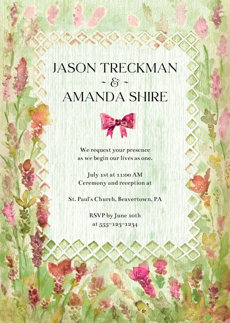 Wedding invitation - wedding invitation