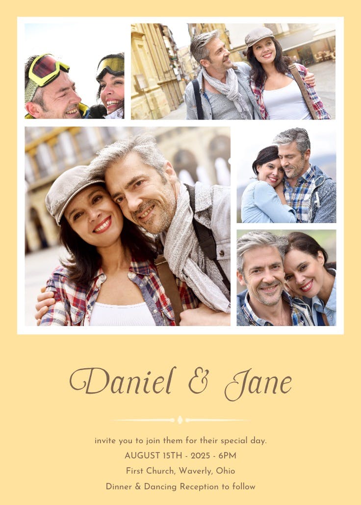 Wedding montage - invitación de boda