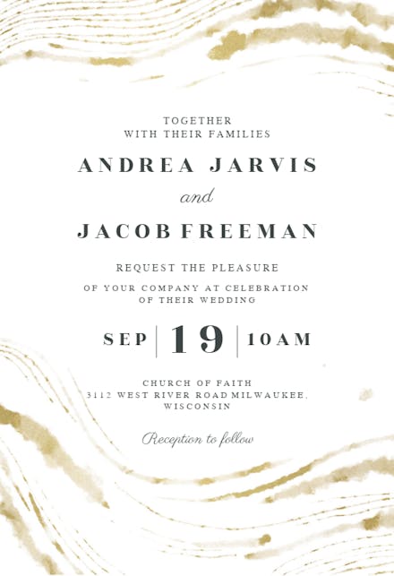 Wedding waves - Wedding Invitation
