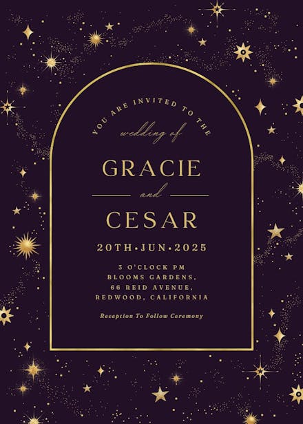 Wonderstruck - wedding invitation