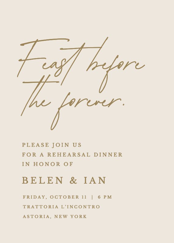 Before forever -  invitation template