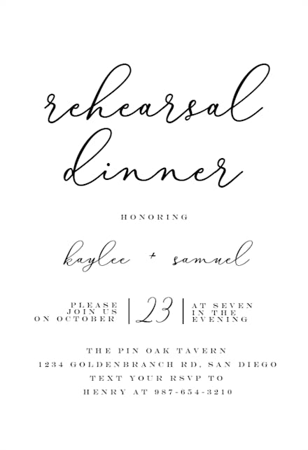 Wedding Rehearsal Dinner Invitation Template Free from images.greetingsisland.com