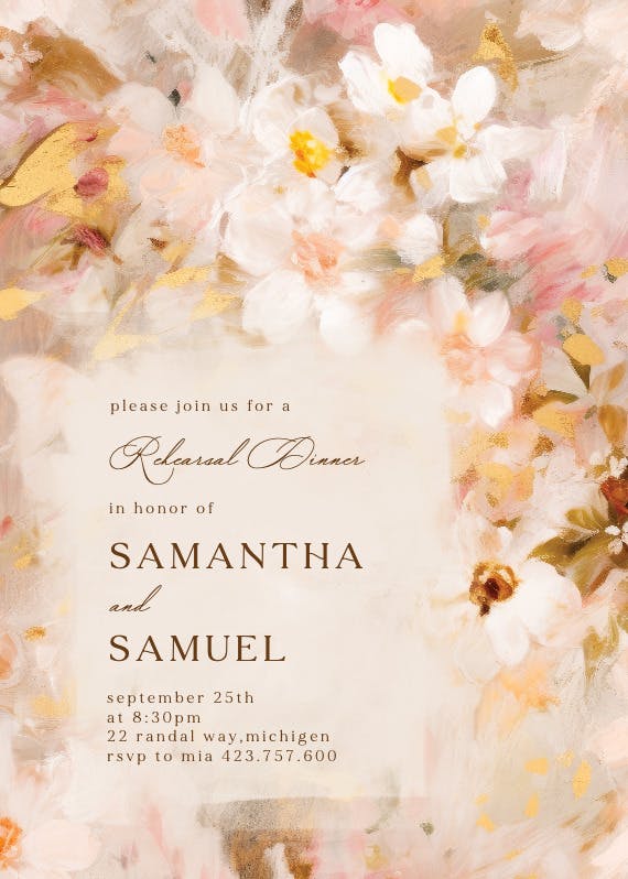 Happily ever after - rehearsal dinner party invitation