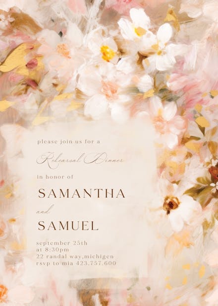Happily ever after - rehearsal dinner party invitation
