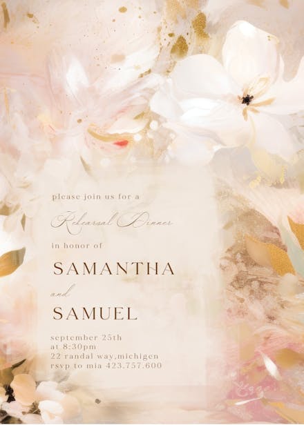 Happily ever after - rehearsal dinner party invitation