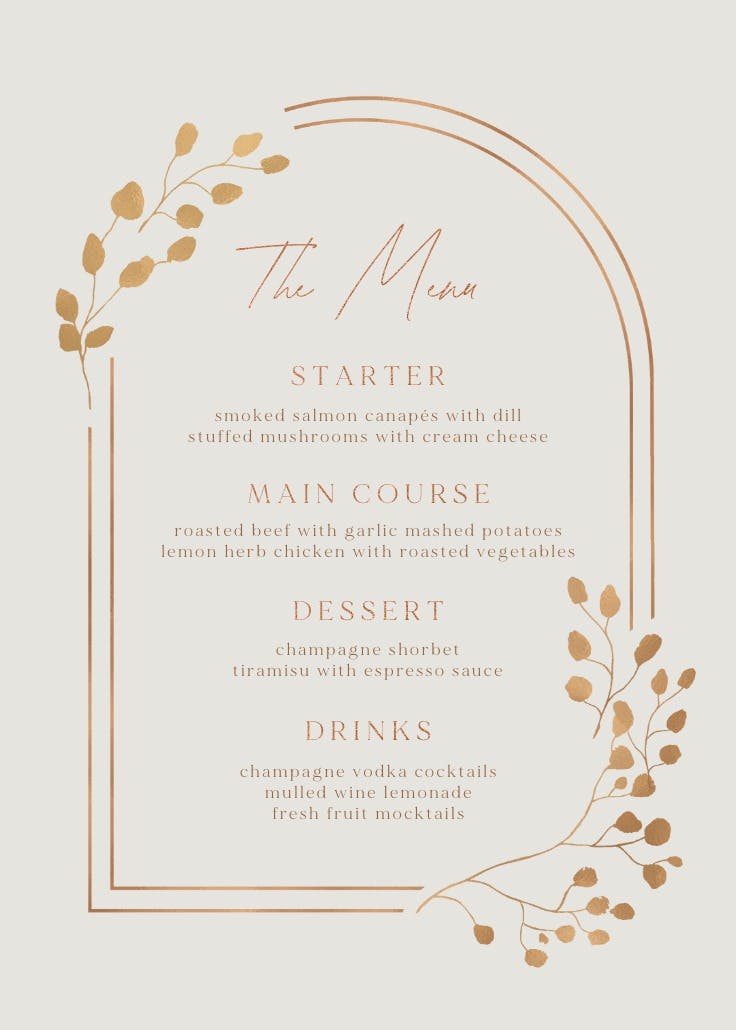 Eucalyptus leaves - menú