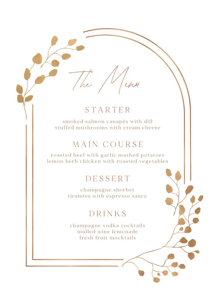 Eucalyptus leaves - menú