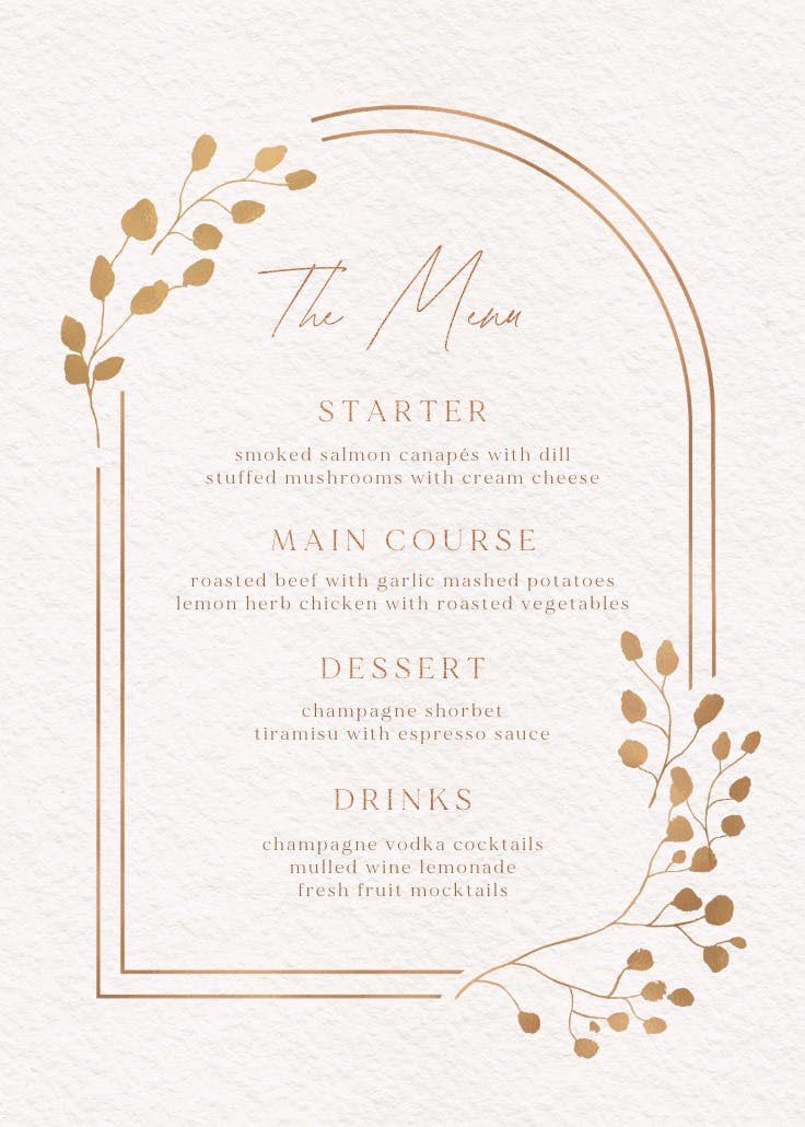 Eucalyptus leaves - menú