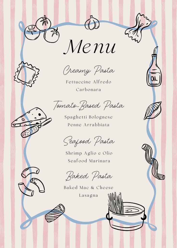 Mangia mangia - menú