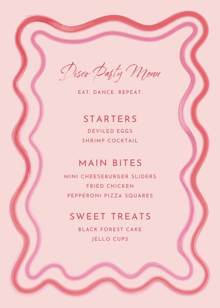 Retro wave frame - menú