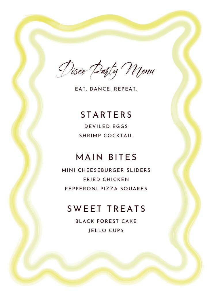 Retro wave frame - menú