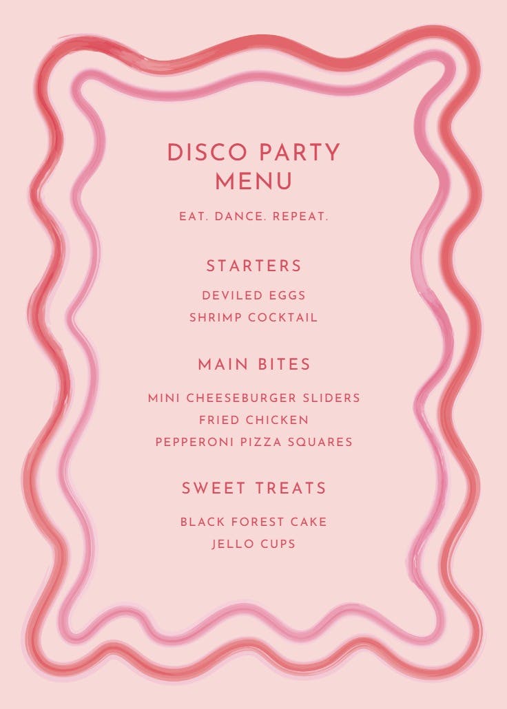 Retro wave frame - menú