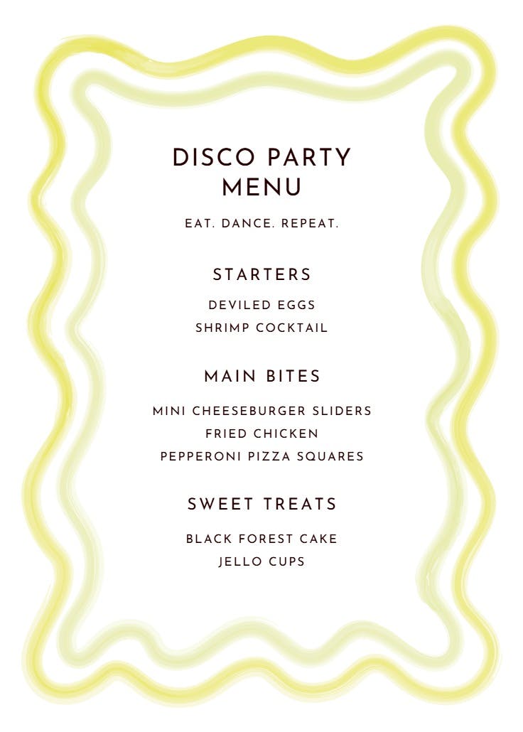 Retro wave frame - menú