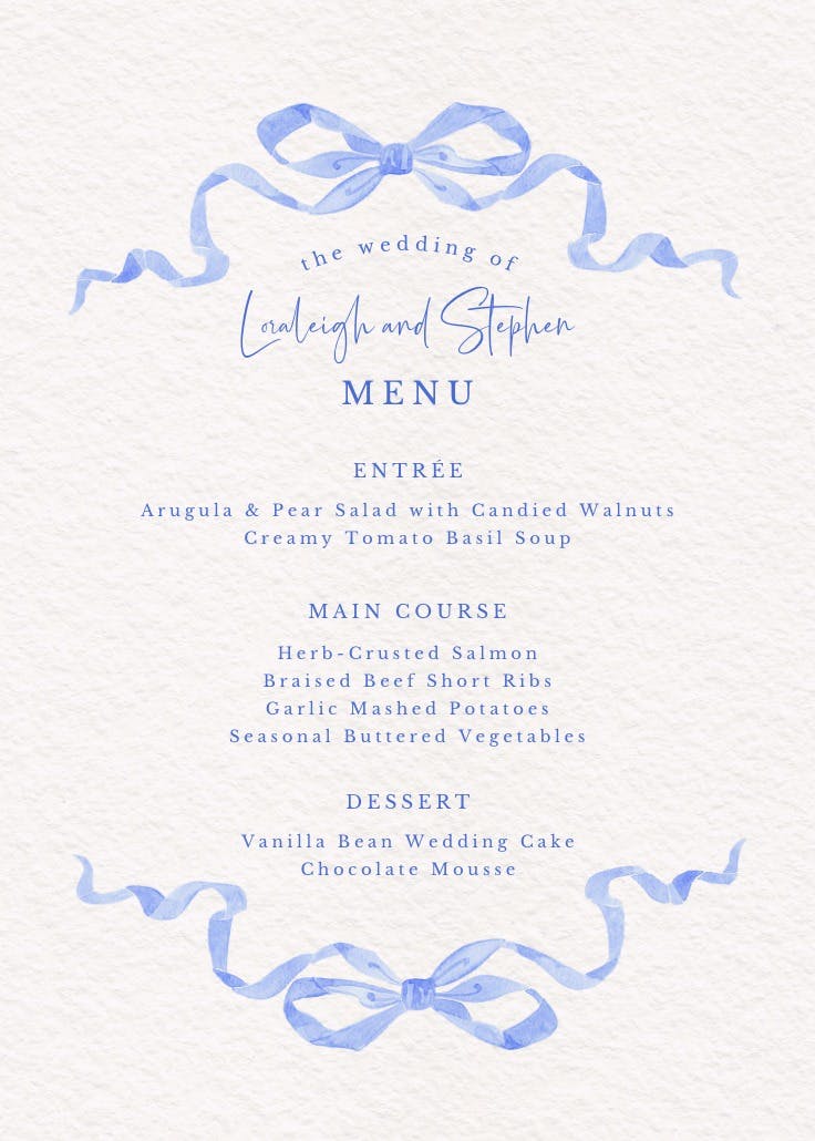 Simplistic ribbon - menú