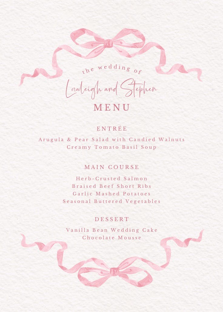 Simplistic ribbon - menú