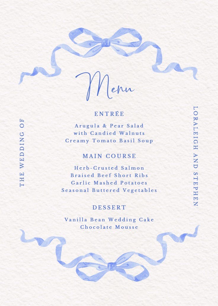 Simplistic ribbon - menú