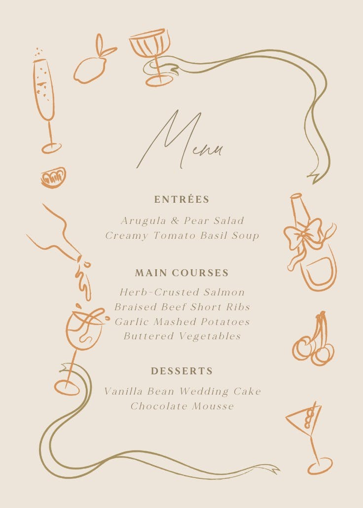 Sketched border - menú