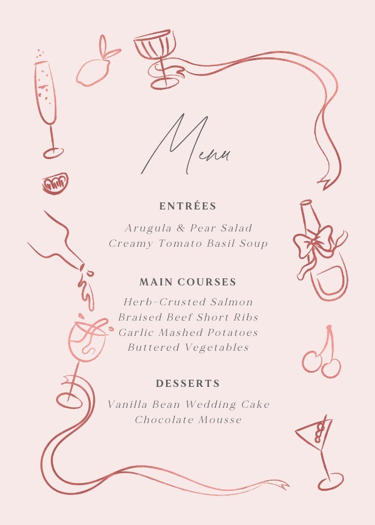 Sketched border - menú