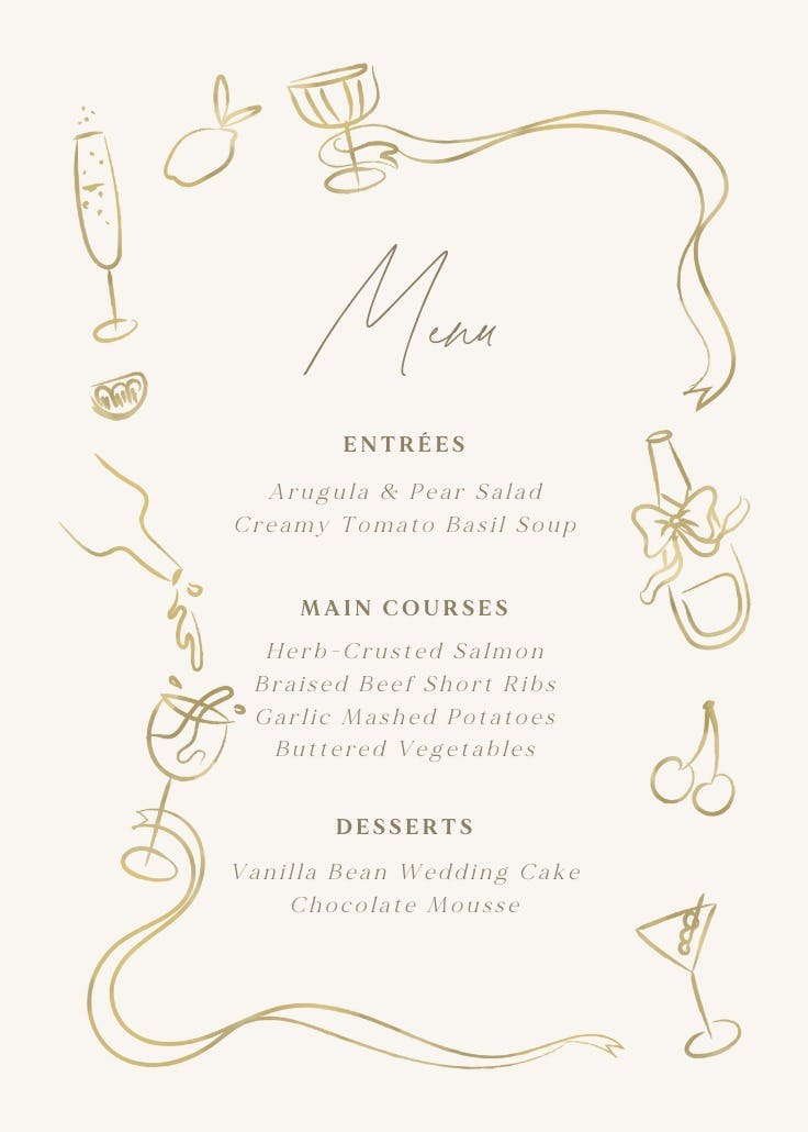 Sketched border - menú